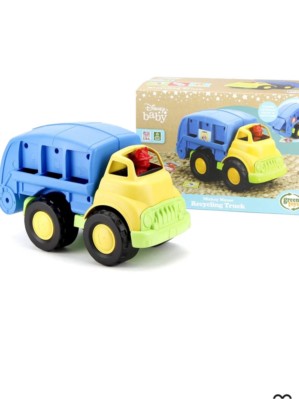 Green Toys Disney Baby Mickey Mouse Recycling Truck